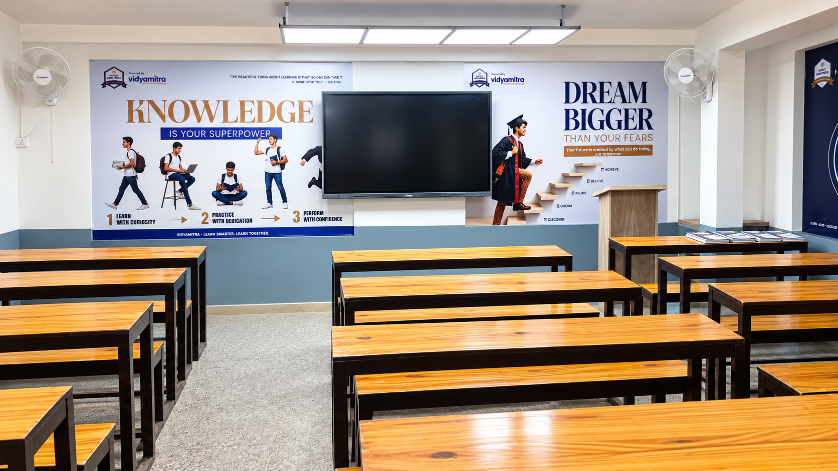Smart Digital Classroom with Interactive Panel - EFF EMM School